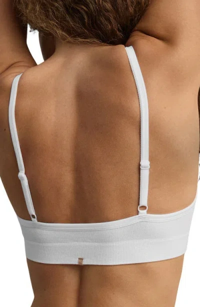 Lunya Seamless Modal Bare Bralette In White