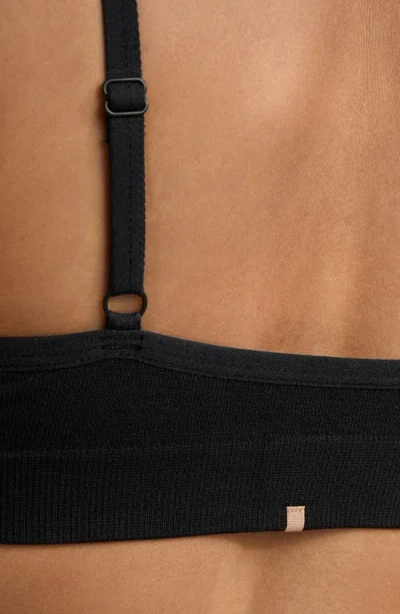 Lunya Seamless Modal Bare Bralette In Immersed Black