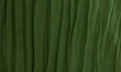 Scotch & Soda Tie Front Micropleat Top In Green