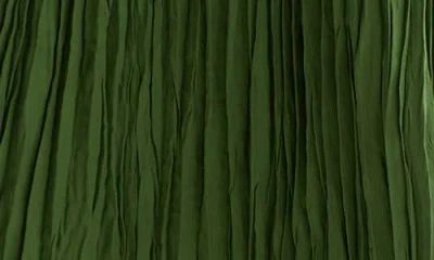 Scotch & Soda Pleated Drawstring Midi Skirt In Green