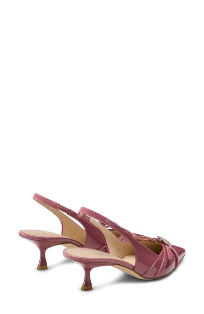 Stuart Weitzman Georgie Kitten Heel Slingback Pump In Multi