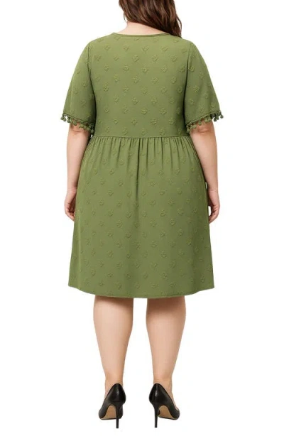 Standards & Practices Dobby Dress In Green