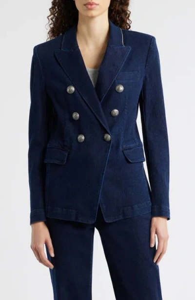 Kobi Halperin Cera Double Breasted Denim Jacket In Blue