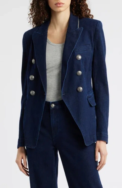 Kobi Halperin Cera Double Breasted Denim Jacket In Blue