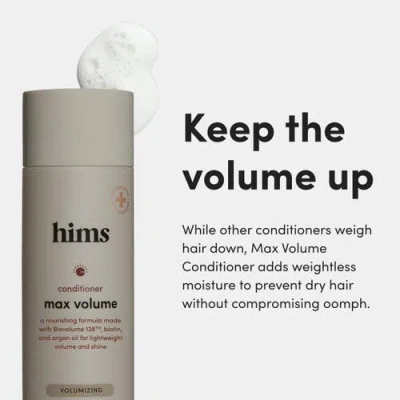 Hims & Hers Max Volume Conditioner  Moisturizing, Shine-enhancing, Citrus Spice Formula In Gray