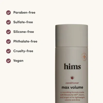 Hims & Hers Max Volume Conditioner  Moisturizing, Shine-enhancing, Citrus Spice Formula In Gray