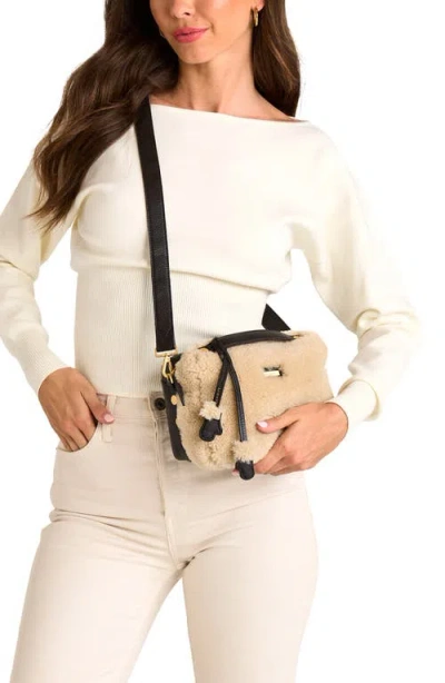 Hammitt Small Evan Genuine Shearling Crossbody Bag