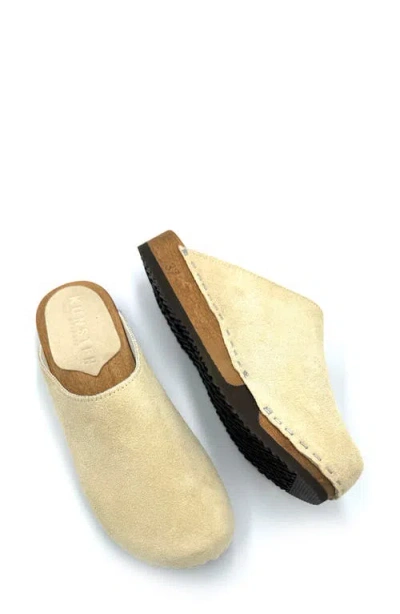 Kunsten Ella Suede Clogs In Multi