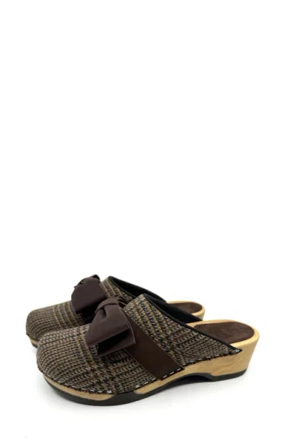Kunsten Embla Bow Clog In Multi