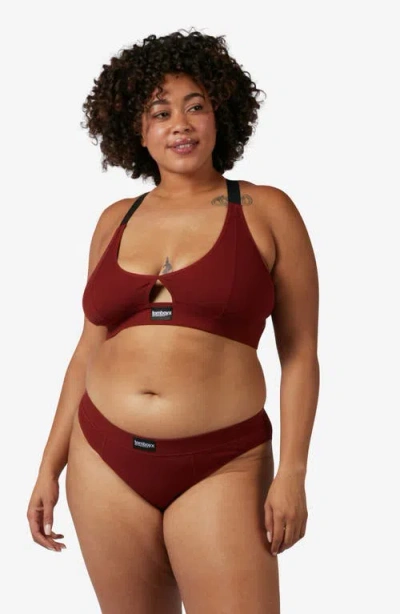 Tomboyx Rib Bikini Briefs In Red