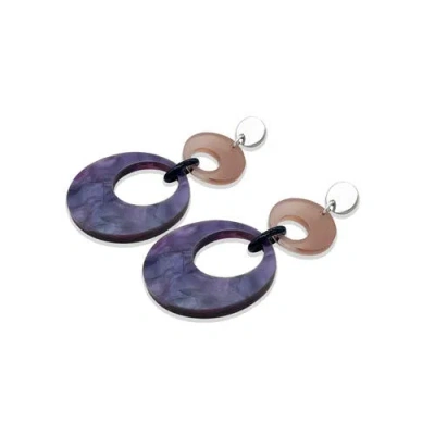 Toolally Swinging Circle Drop Earrings In Multi