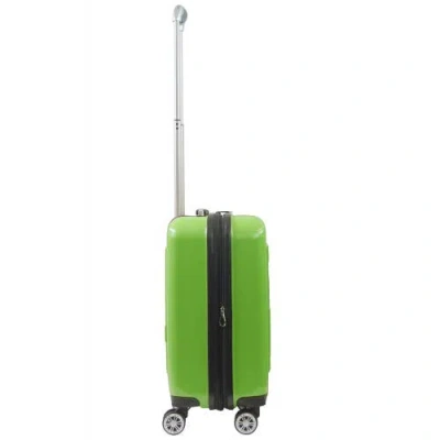 Ful Minecraft Creeper Big Face 21.5" Expandable Carry-on Spinner Luggage In Green