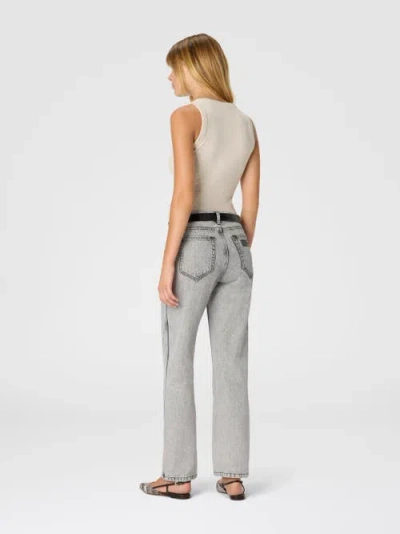 Missoni Five-pocket Mid-rise Bleached Denim Pants In Gray