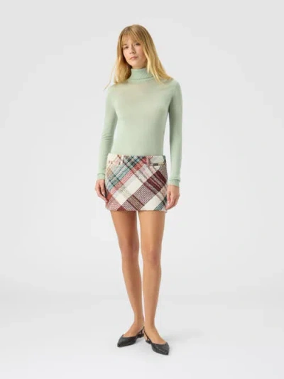 Missoni Mini Skirt With Check Pattern In Multi