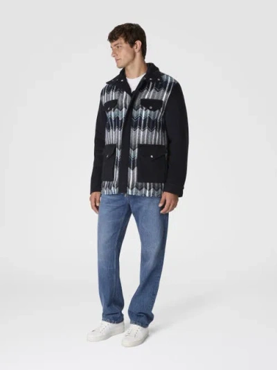 Missoni Field Jacket With Zigzag Pattern In Multi