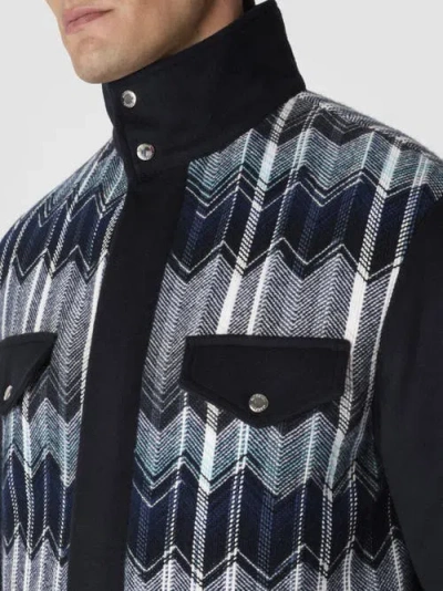 Missoni Field Jacket With Zigzag Pattern In Multi