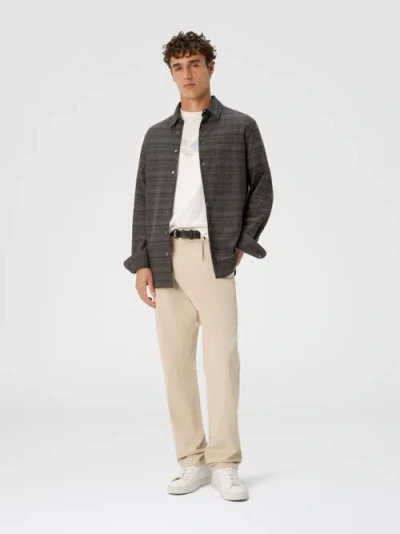 Missoni Shirt With Micro Zigzag Tone On Tone In Gray