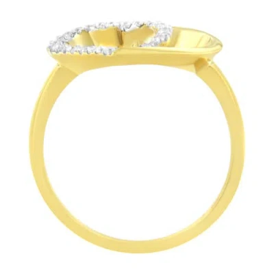 Haus Of Brilliance 14kt Yellow Gold 1/10 Ctw. Diamond Heart Shape Ring In Yellow