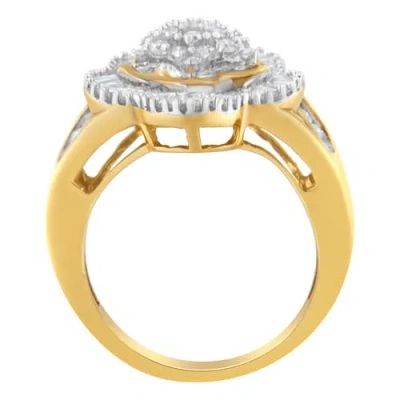 Haus Of Brilliance 10kt Yellow Gold 1.00 Cttw Diamond Ballerina Ring In Yellow
