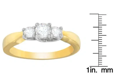 Haus Of Brilliance 14k Two-toned Gold 1/2 Cttw Round-cut Diamond Ring In Gold