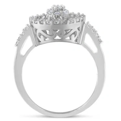 Haus Of Brilliance 10kt White Gold 1.0 Cttw Diamond Cocktail Ring In White