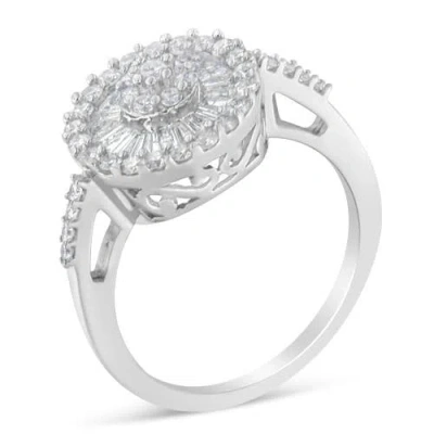 Haus Of Brilliance 10kt White Gold 1.0 Cttw Diamond Cocktail Ring In White