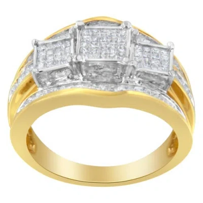 Haus Of Brilliance 10kt Two-toned Gold 1.00 Cttw Diamond Ring In Yellow