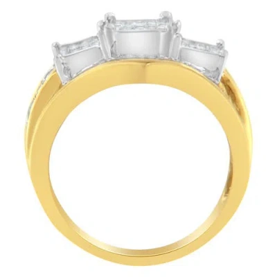 Haus Of Brilliance 10kt Two-toned Gold 1.00 Cttw Diamond Ring In Yellow
