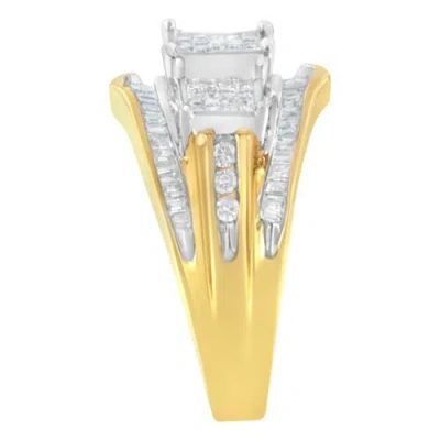 Haus Of Brilliance 10kt Two-toned Gold 1.00 Cttw Diamond Ring In Yellow
