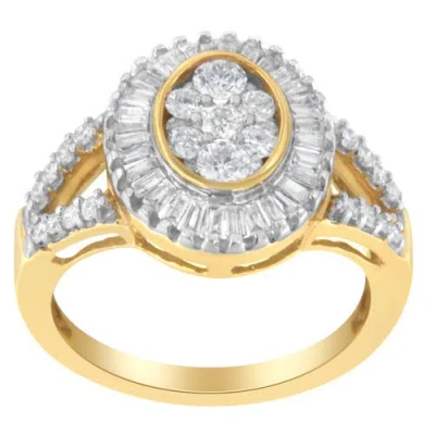 Haus Of Brilliance 10kt Yellow Gold 1.0 Cttw Diamond Cocktail Ring In Yellow