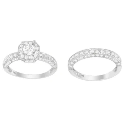 Haus Of Brilliance 14k White Gold 1.00 Cttw Round Cut Diamond Ring In White