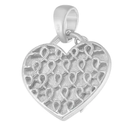 Haus Of Brilliance .925 Sterling Silver 1/10 Cttw Diamond Heart Pendant Necklace In White