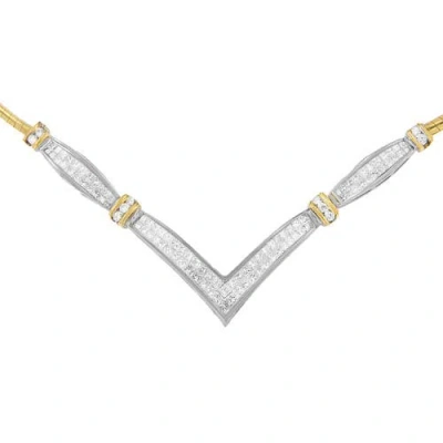 Haus Of Brilliance 14k 2.07 Ct. Tw. Diamond Statement Necklace In Gold