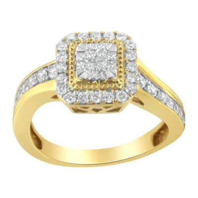 Haus Of Brilliance 10kt Yellow Gold 5/8 Cttw Diamond Cocktail Ring In Yellow