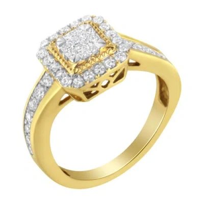 Haus Of Brilliance 10kt Yellow Gold 5/8 Cttw Diamond Cocktail Ring In Yellow