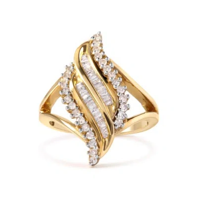 Haus Of Brilliance 10k Yellow Gold 1/2 Cttw Diamond Cocktail Ring In Yellow