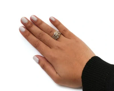 Haus Of Brilliance 10k Yellow Gold 1/2 Cttw Round And Baguette Cut Diamond Open Space Bypass Ring In Gold