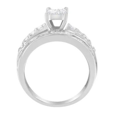Haus Of Brilliance 10kt White Gold 1.0 Cttw Diamond Composite Ring In White