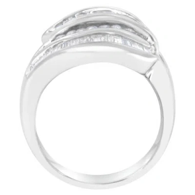 Haus Of Brilliance 14kt White Gold 1.0 Cttw Diamond Bypass Band Ring In White
