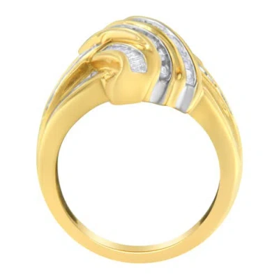 Haus Of Brilliance 10k Yellow Gold 1.0 Cttw Diamond Bypass Ring In Yellow