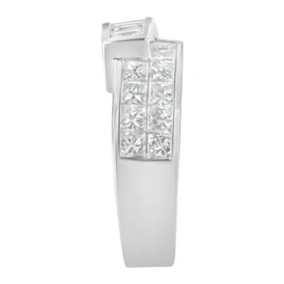 Haus Of Brilliance 14k White Gold 2.0 Cttw Diamond Bypass Ring Band In White