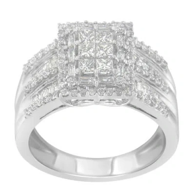 Haus Of Brilliance 10k White Gold 1.0 Cttw Diamond Cluster Ring In White