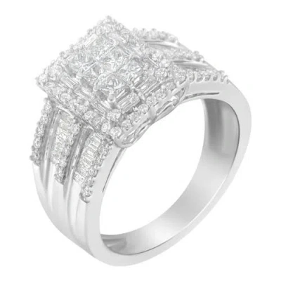 Haus Of Brilliance 10k White Gold 1.0 Cttw Diamond Cluster Ring In White