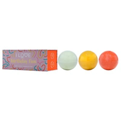 I Love Cosmetics Bath Fizzer Pack- 3 X 5.30 oz Bath Bombs In Multi