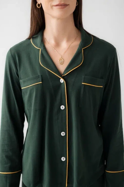 Salua Classic Luxury Pajamas In Green