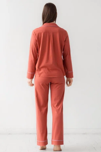 Salua Classic Luxury Pajamas In Red