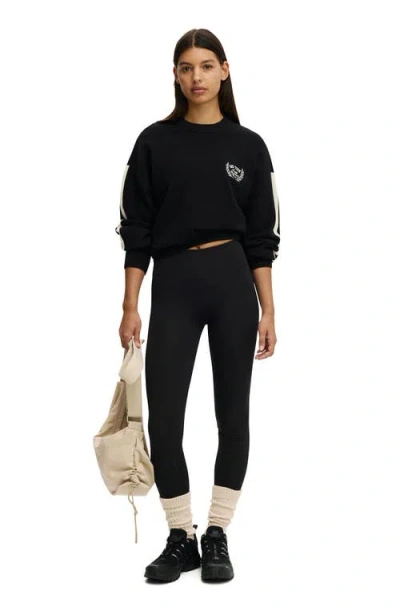 Cotton On Body Active Slouchy Knit Sweater In Black