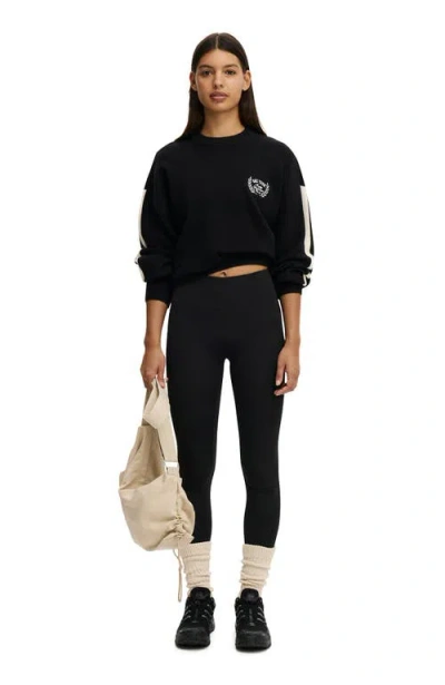 Cotton On Body Active Slouchy Knit Sweater In Black