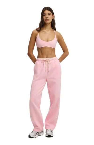 Cotton On Body Active Plush Double Waistband Sweatpant In Red