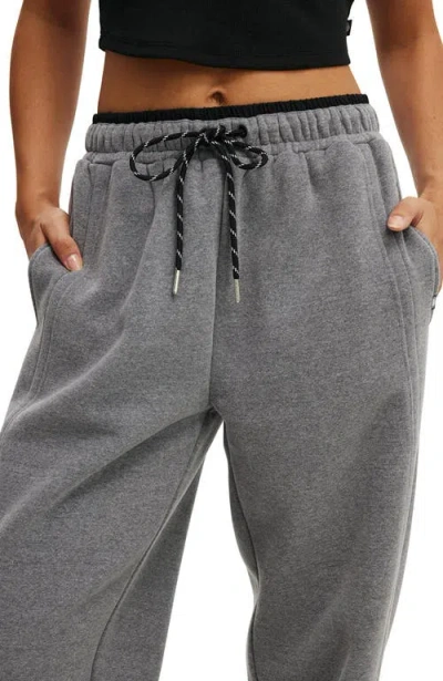 Cotton On Body Active Plush Double Waistband Sweatpant In Gray